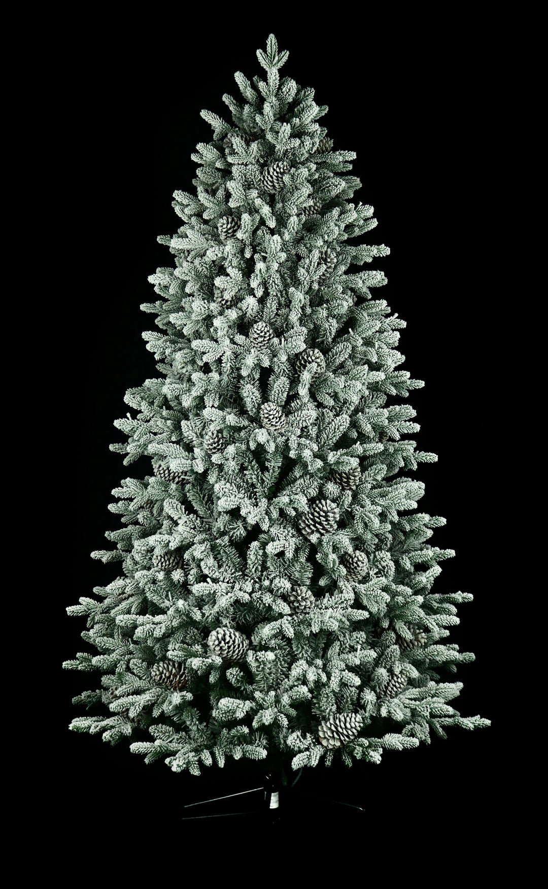 7.5' Woodland Flocked Pre-Lit LED Artificial Christmas Tree.