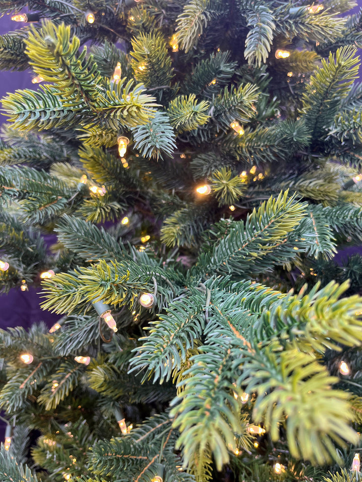 7.5' Layered Balsam Micro LED Christmas Tree