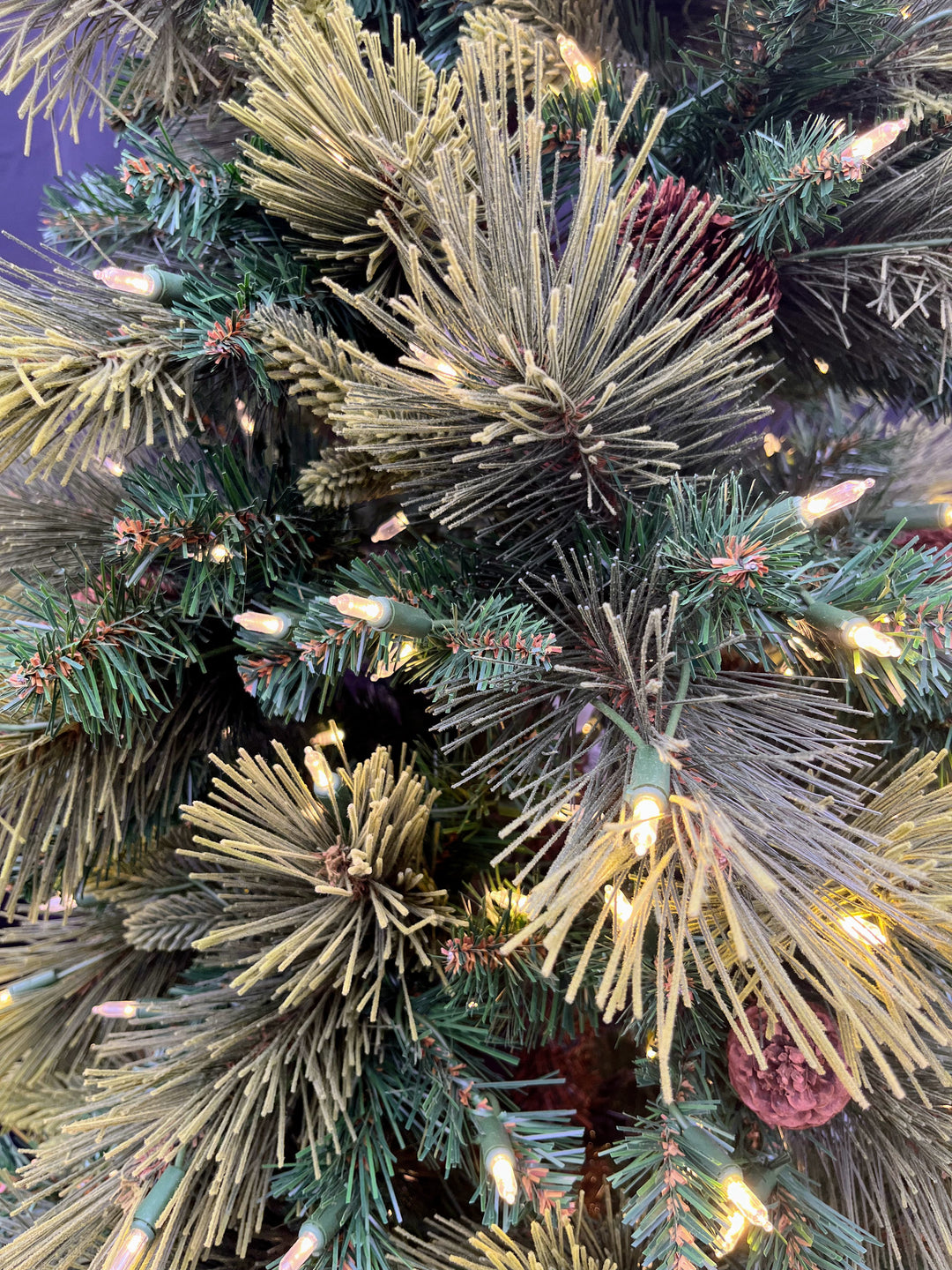 7.5' Emerald Slim Pine Micro LED Christmas Tree