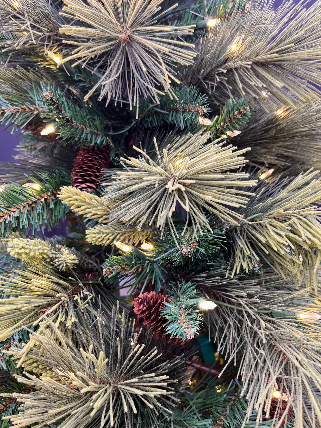 7.5' Emerald Slim Pine Micro LED Christmas Tree