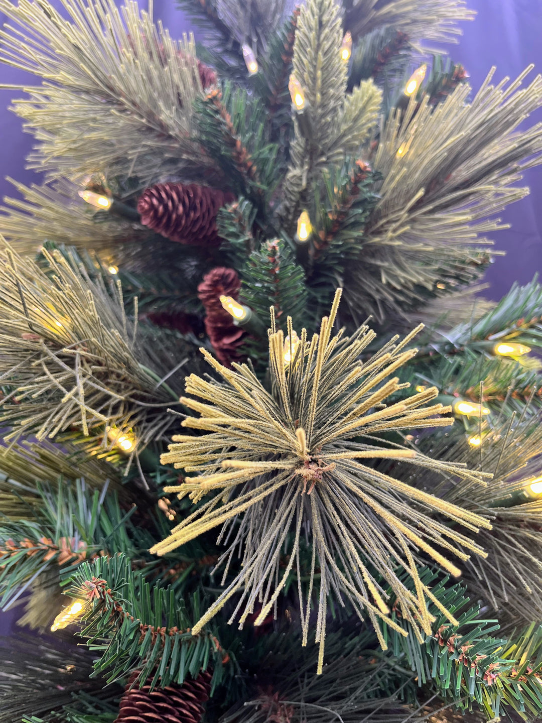 7.5' Emerald Slim Pine Micro LED Christmas Tree