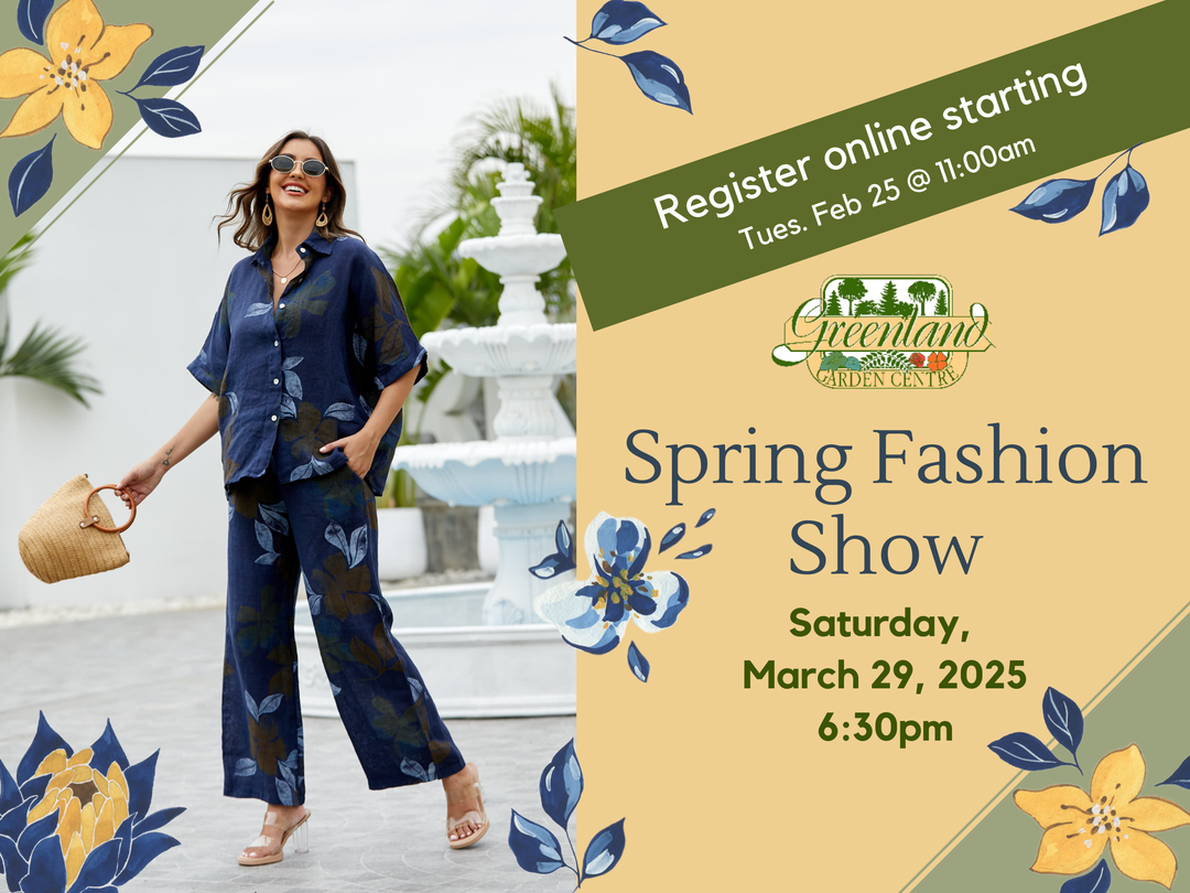 Spring Fashion Show - Sat. March 29 @ 6:30pm