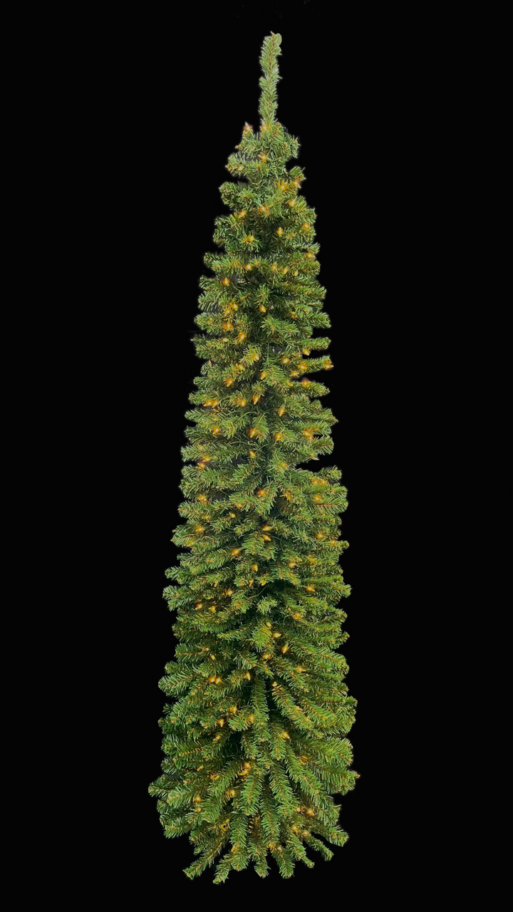 7.5' Tower Pre-Lit Artificial Christmas Tree.