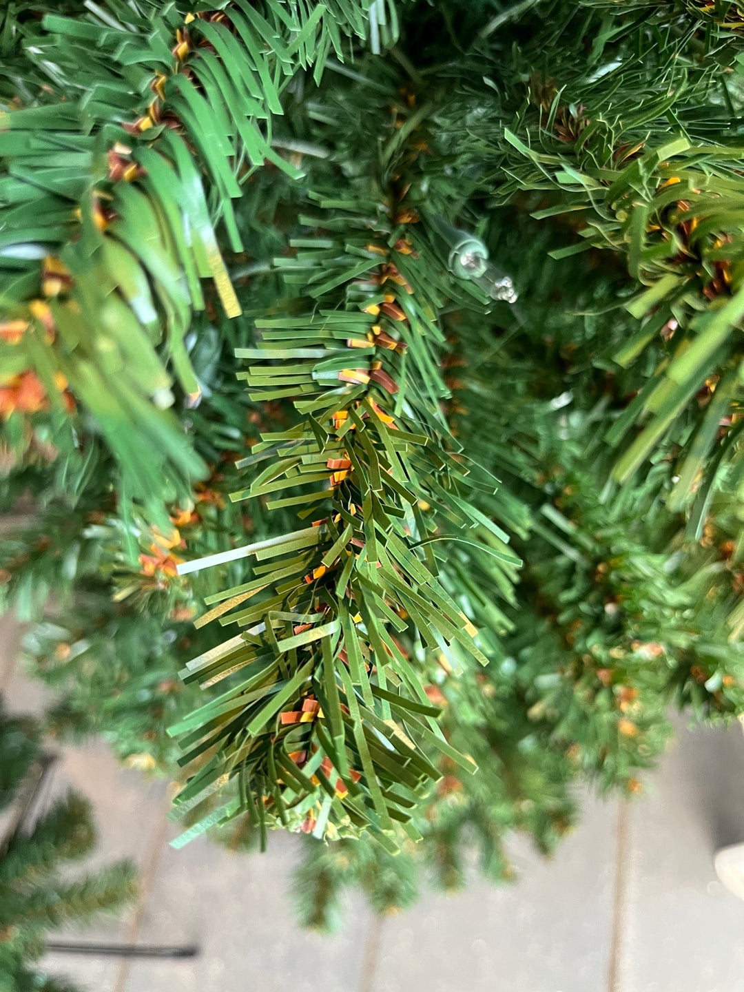 9' Tower Pre-Lit Artificial Christmas Tree, close-up of foliage.