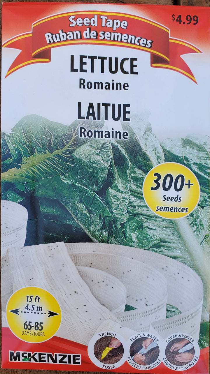 Lettuce Seed Tape - Romaine