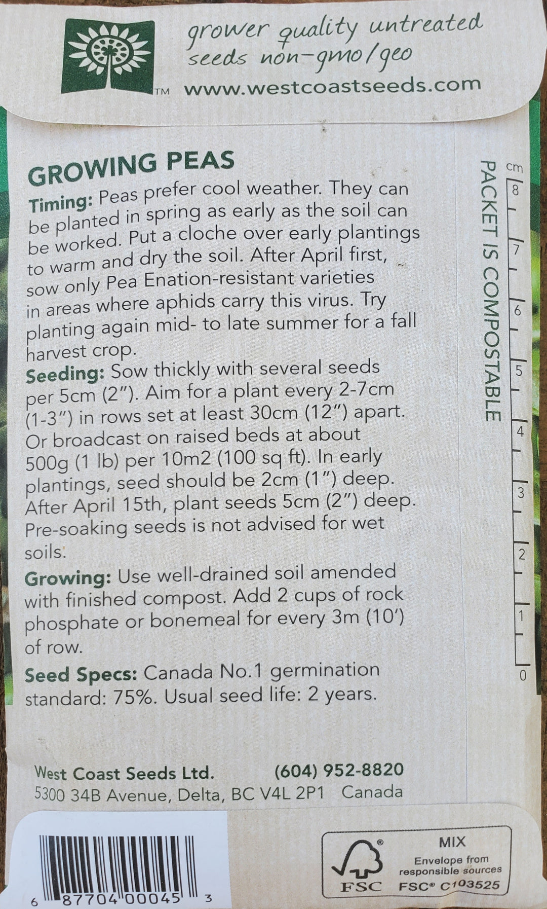 Shelling Pea Seeds - Alderman