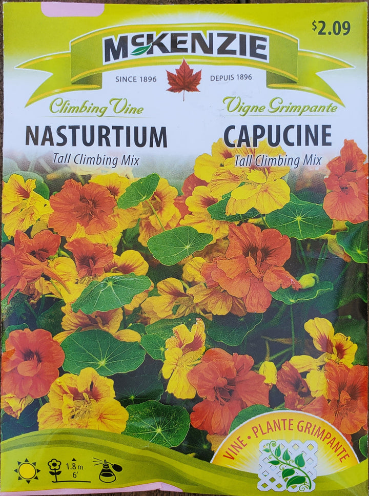 Nasturtium Seeds - Tall Climbing Mix