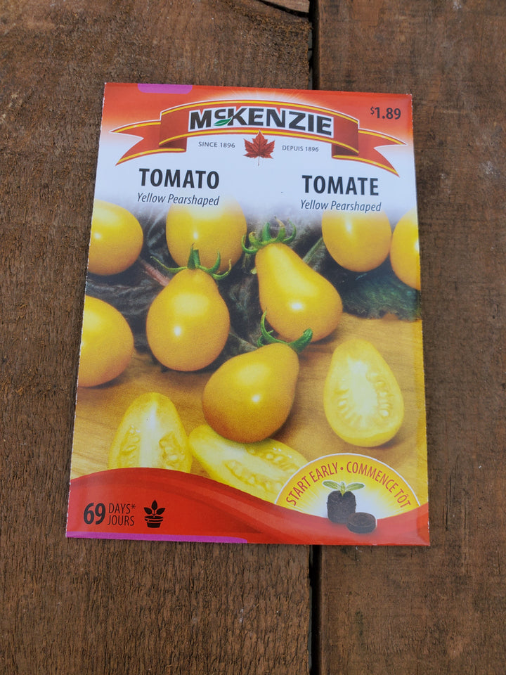 Tomato Seeds - Yellow Pearshaped