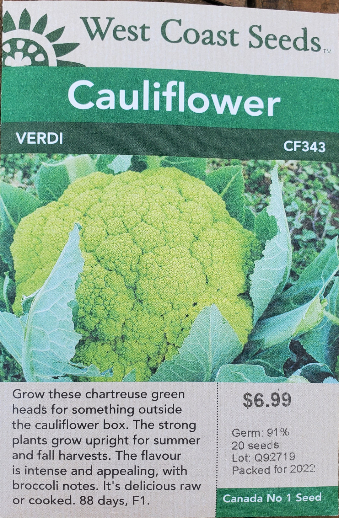 Cauliflower Seeds - Verdi