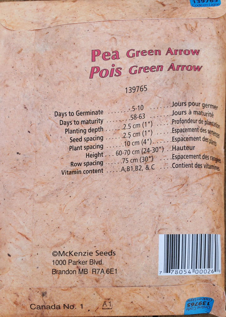 Pea Seeds - Green Arrow