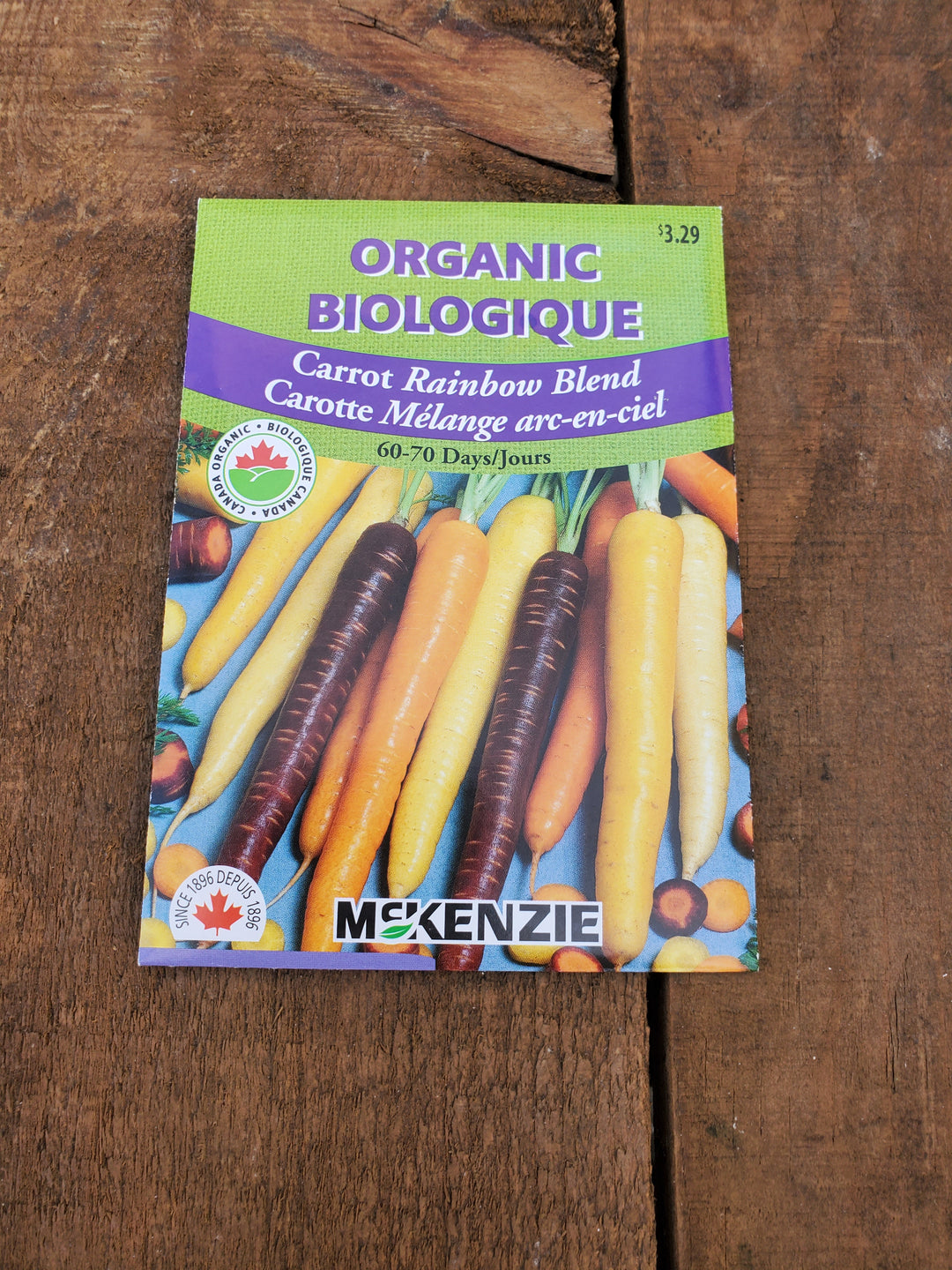 Organic Carrot Seeds - Rainbow Blend