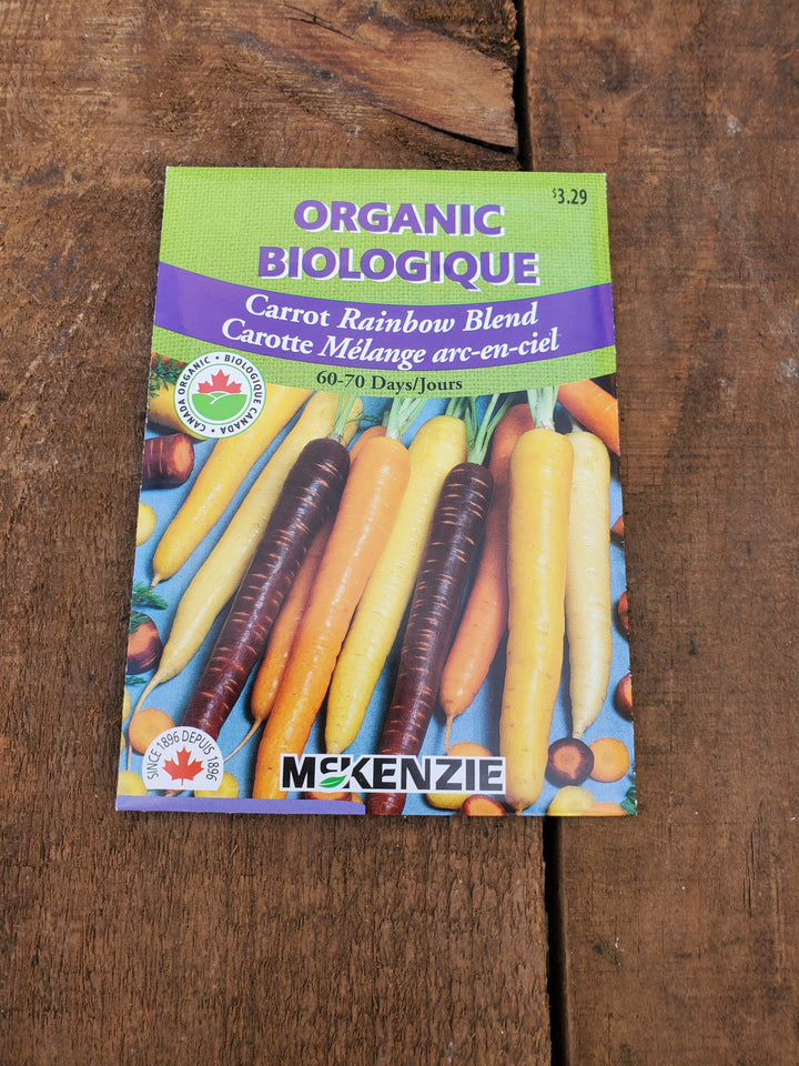 Organic Carrot Seeds - Rainbow Blend