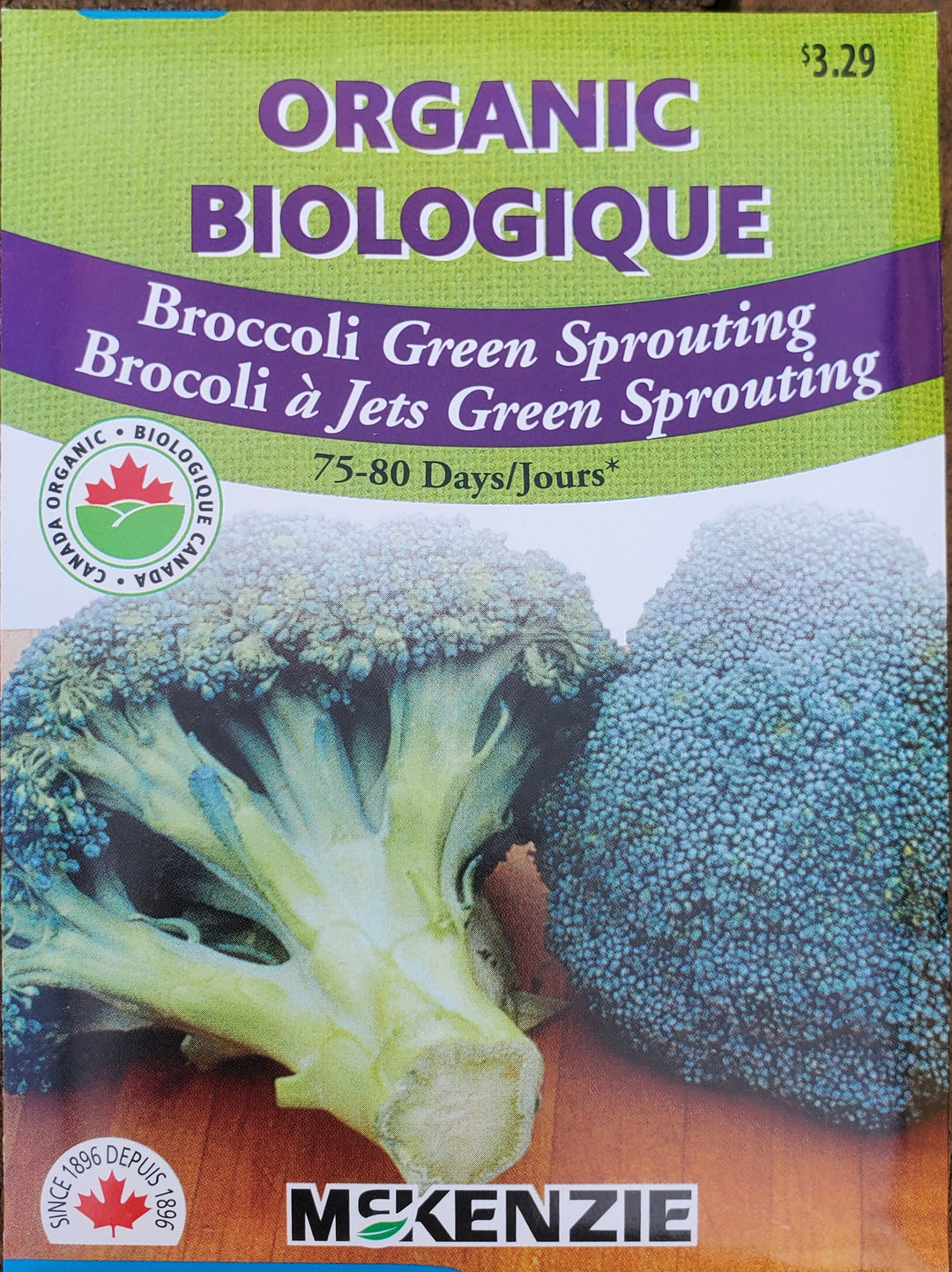Organic Broccoli Seeds - Green Sprouting