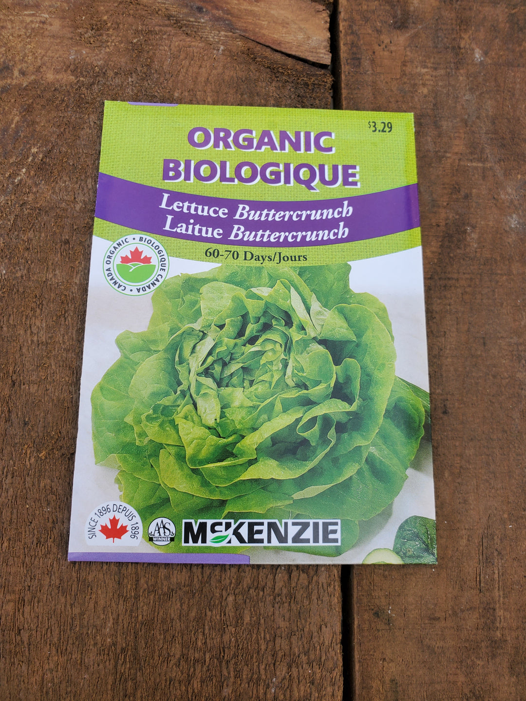 Organic Lettuce Seeds - Buttercrunch