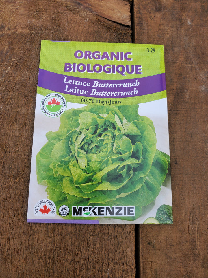 Organic Lettuce Seeds - Buttercrunch