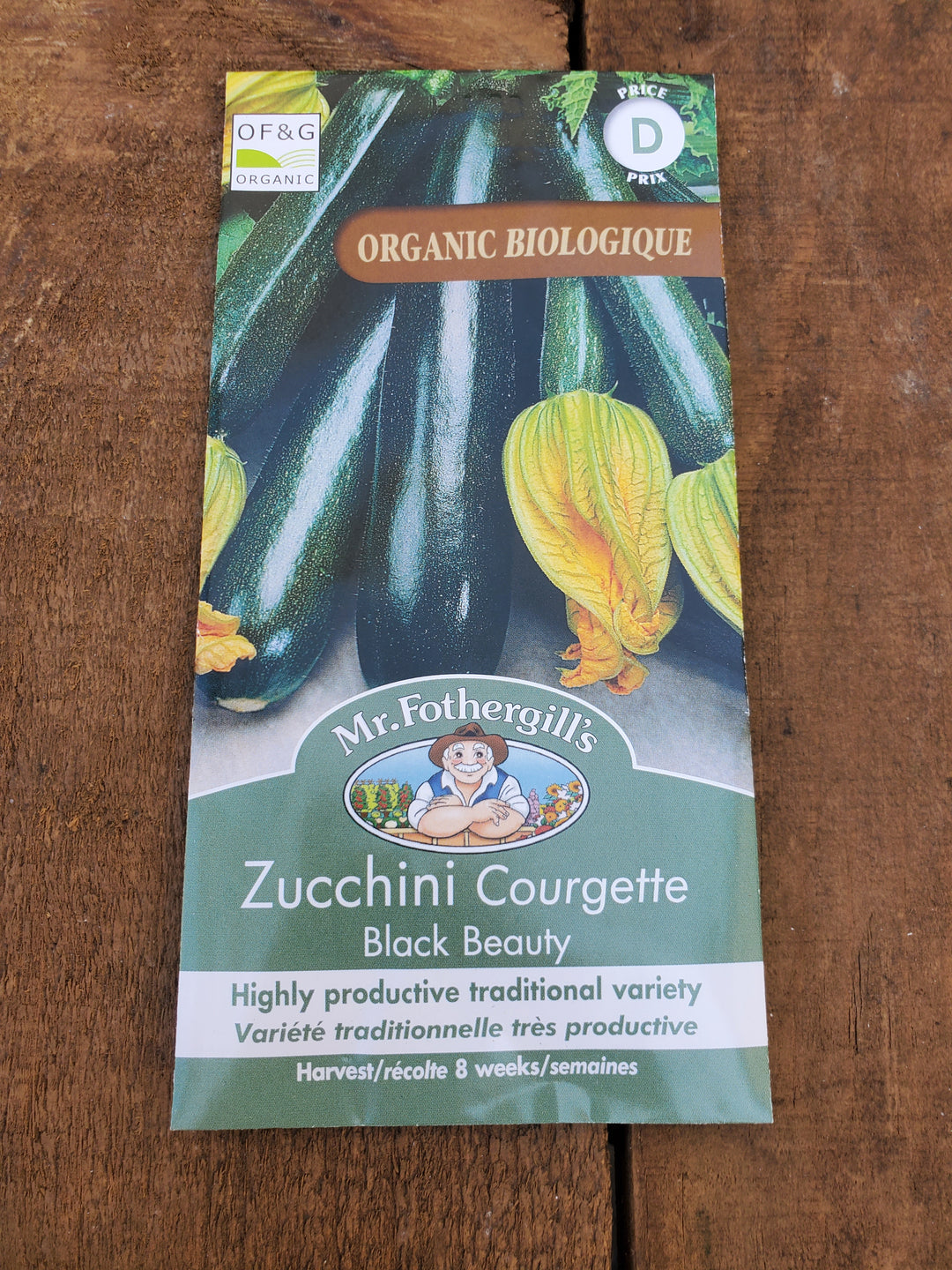 Organic Zucchini Seeds - Black Beauty