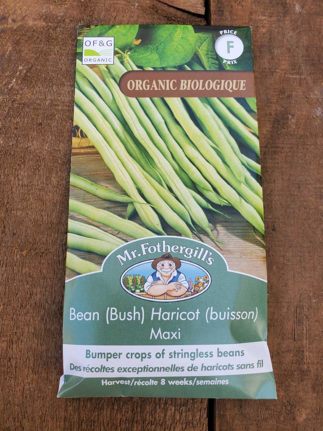 Organic Bush Bean Seeds - Maxi