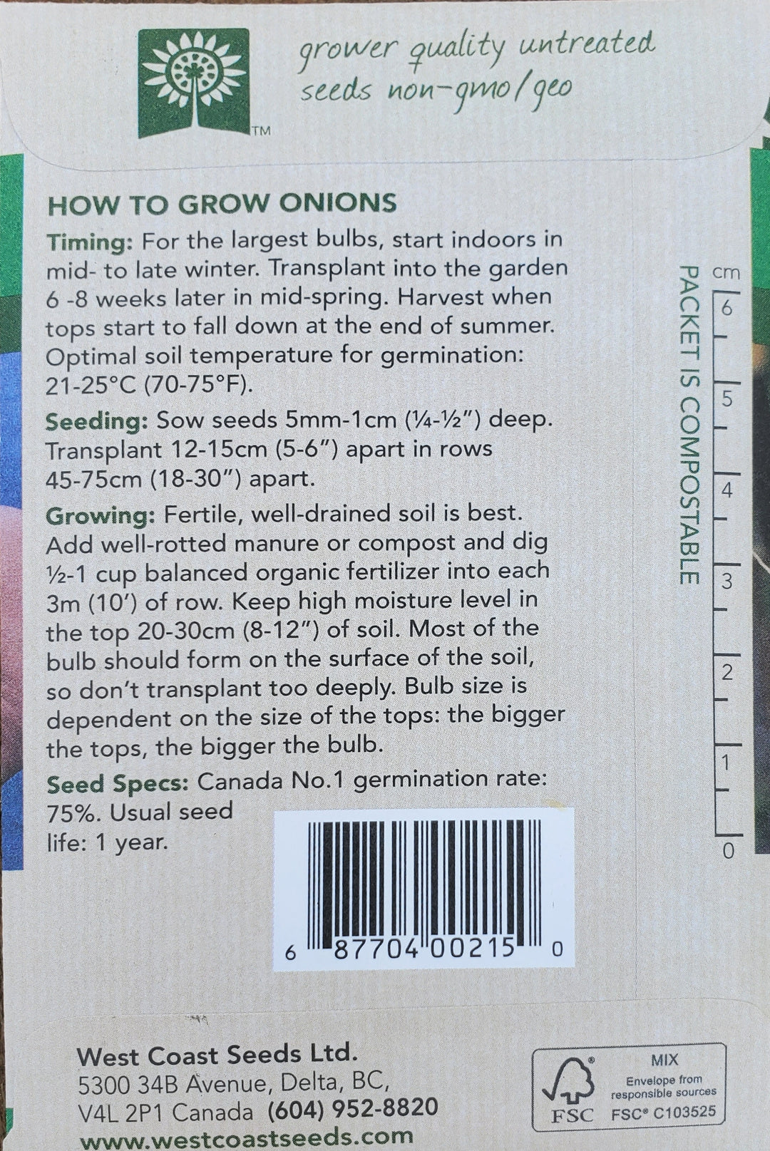 Sweet Onion Seeds - Ailsa Craig