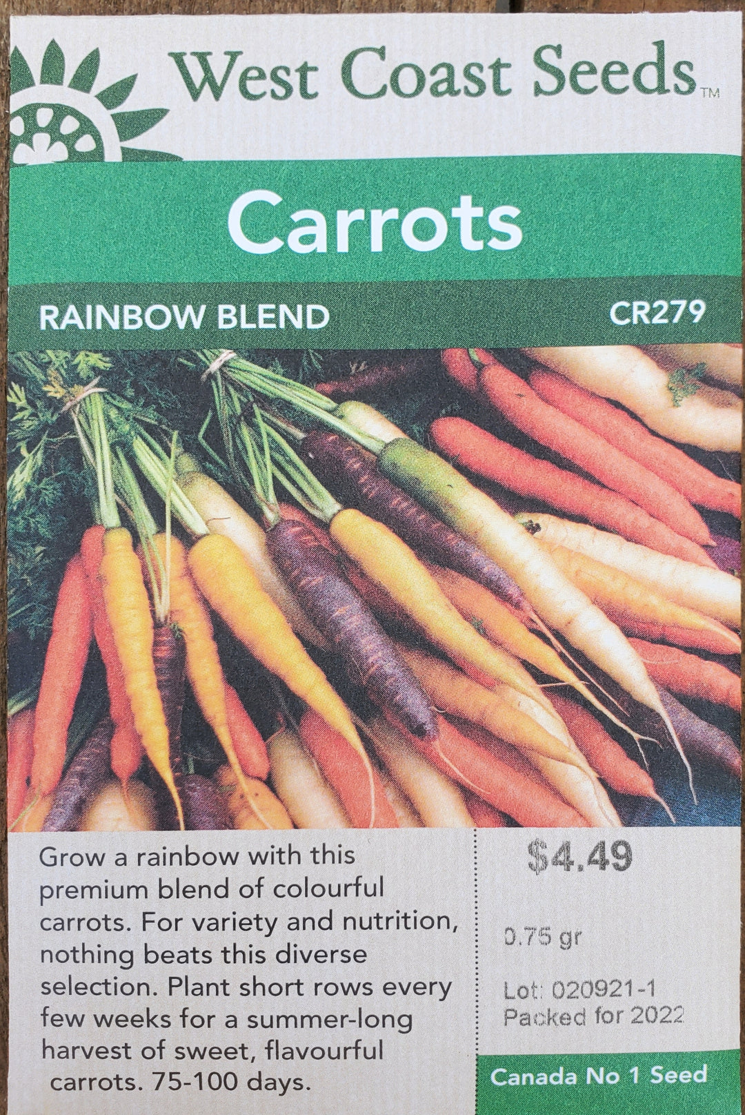 Carrot Seeds - Rainbow Blend