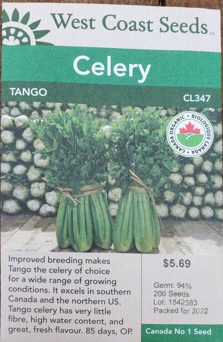Organic Celery Seeds - Tango