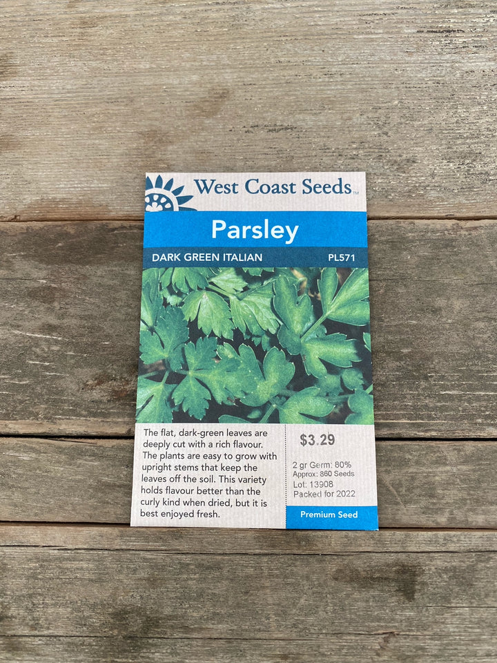Parsley Seeds - Dark Green Italian