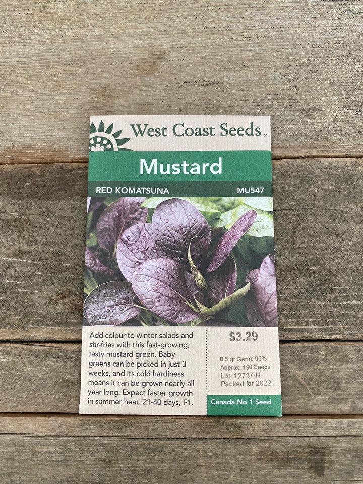 Mustard Seeds - Red Komatsuna