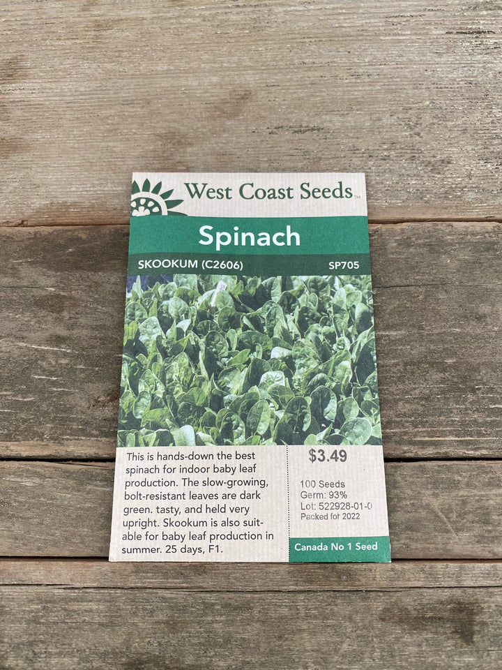 Spinach Seeds - Skookum