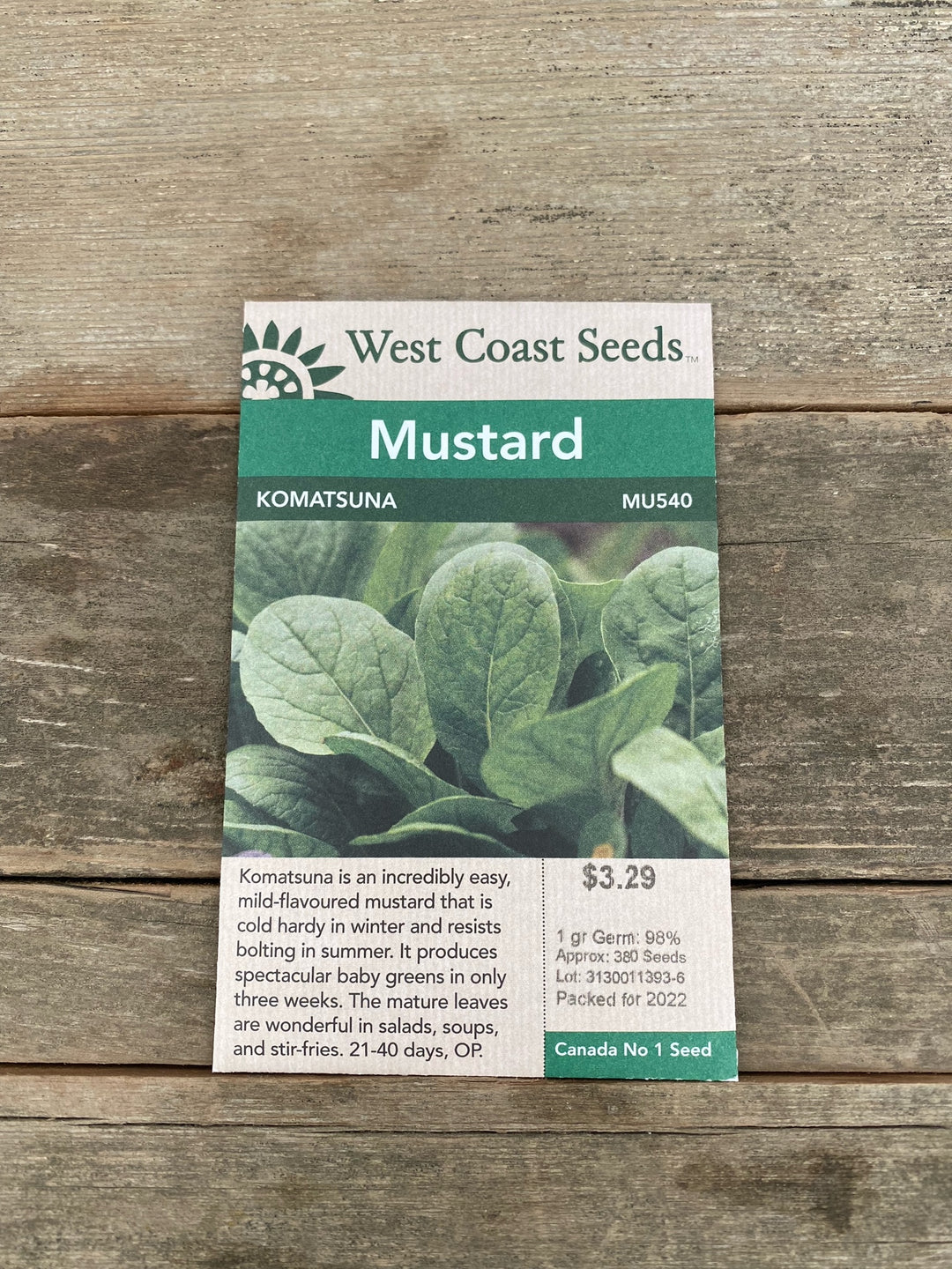 Mustard Seeds - Komatsuna